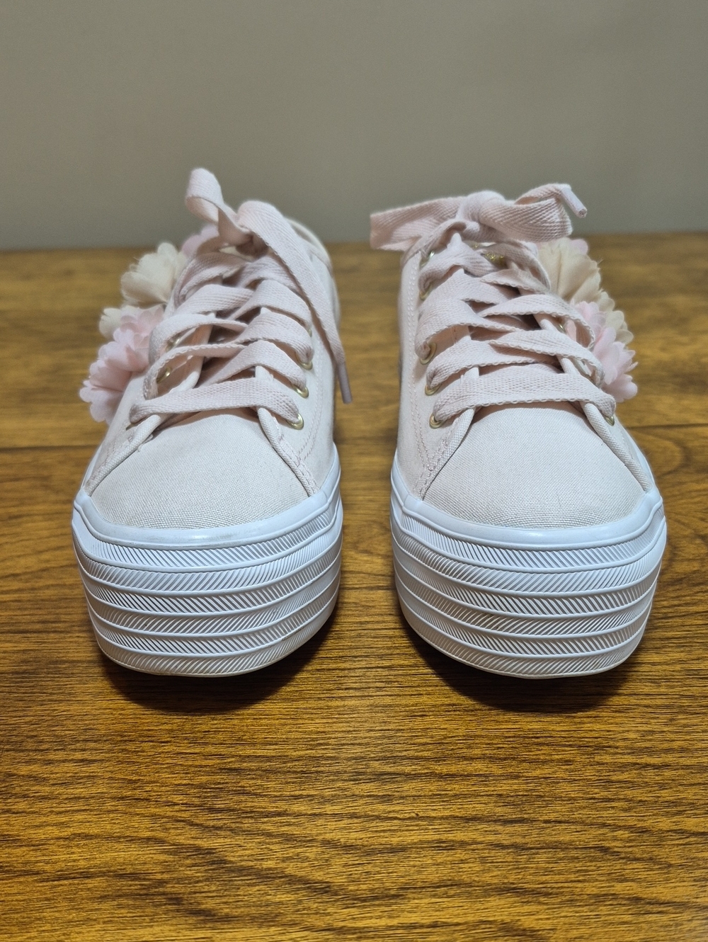 KEDS Triple Up Floral Appliquè Women's Platform Canvas Sneakers, Size US 7 - Picture 11 of 17
